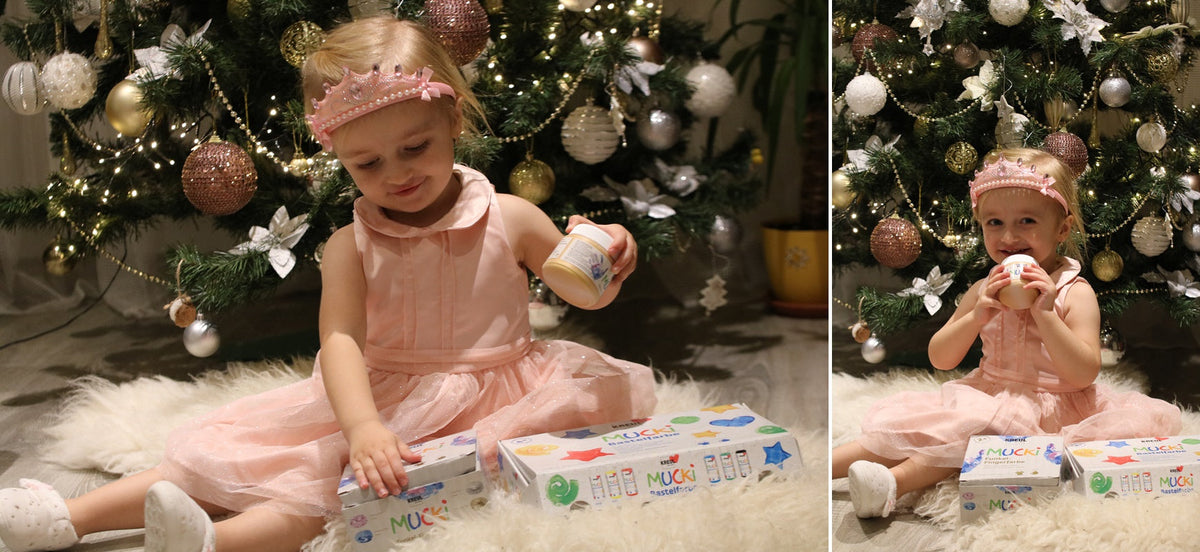 Schilderen met kinderen en creatieve kerst