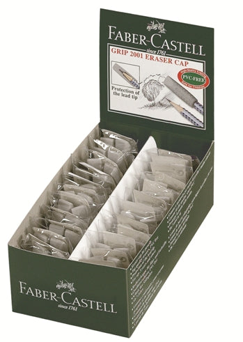 2001 Twin Gray Eraser with Cover, 2 pcs