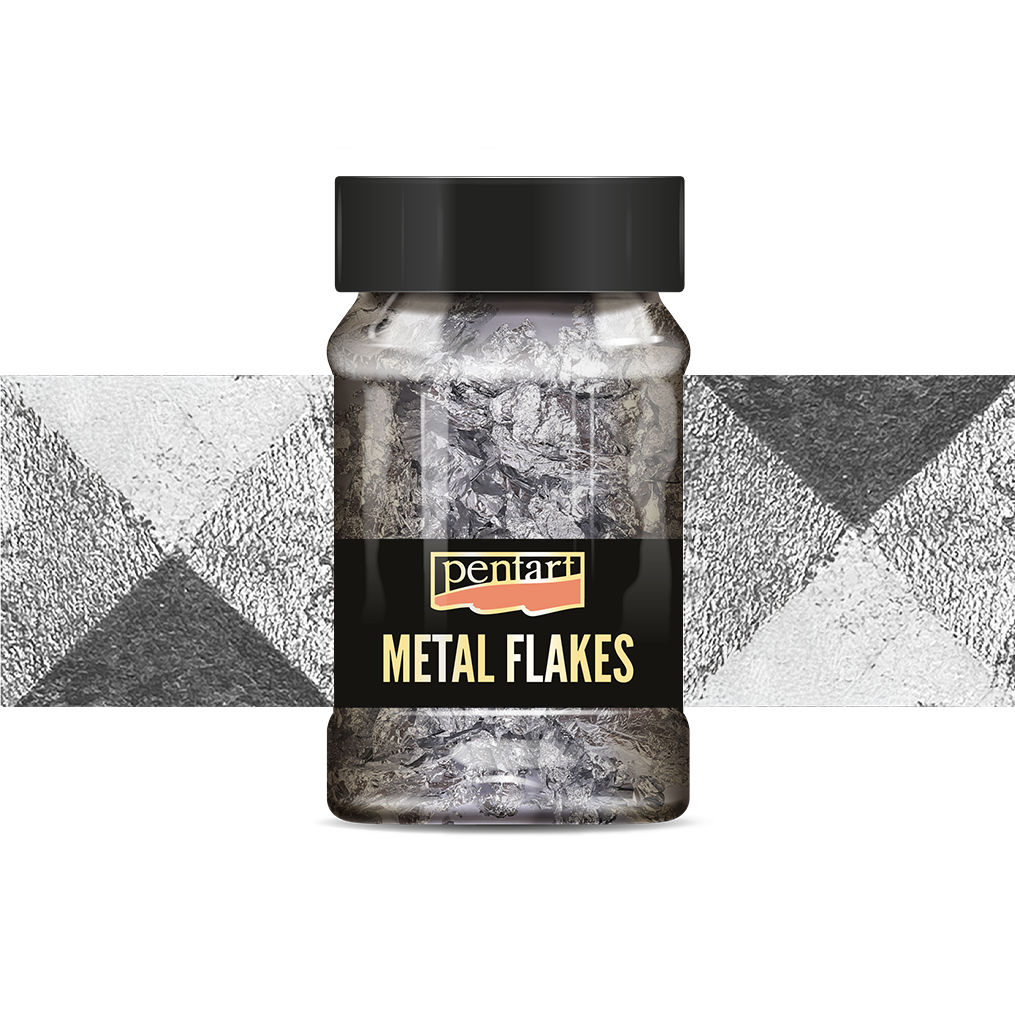 Pentart metallic vlokken voor vintage metaaleffect – afbeelding 5