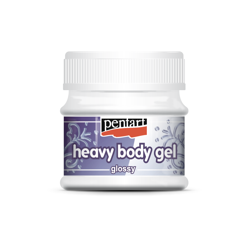 Pentart Heavy Body structuurgel glanzend transparant 50–230 ml – afbeelding 3