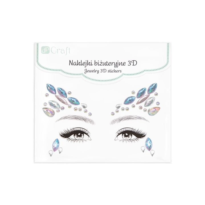 DP Craft 3D-gezichtssteentjes, zelfklevend – afbeelding 3