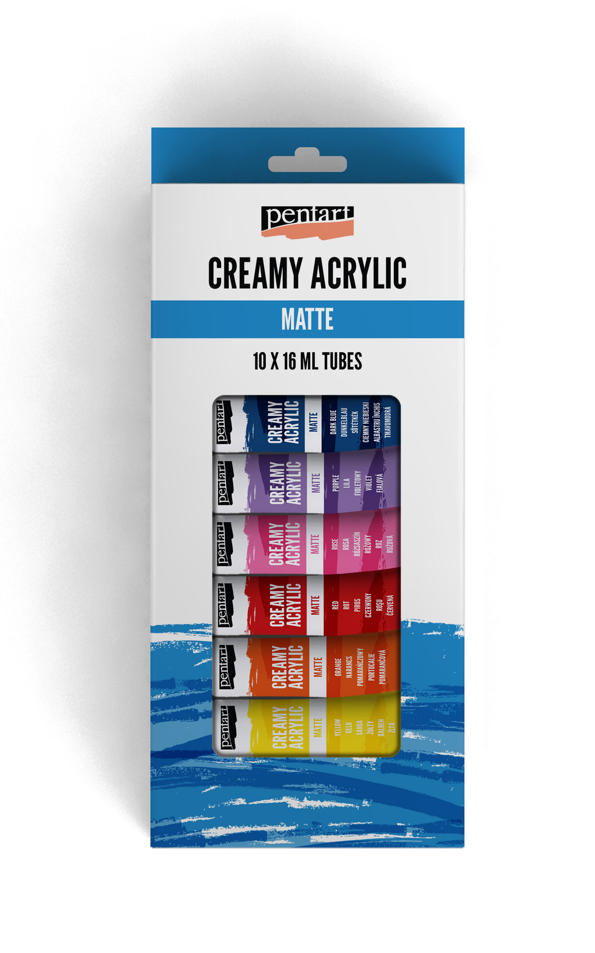 Pentart acrylverfset mat en romig, tubes van 16 ml