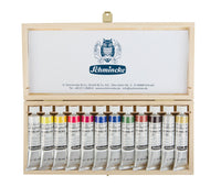 Schmincke Calligraphy Gouache set 12 × 20 ml in houten kist