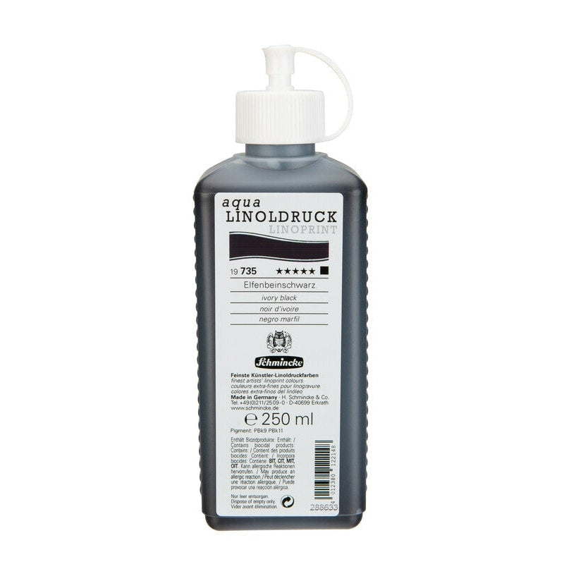 Schmincke aqua-LINOPRINT drukinkt voor linosnede 250 ml