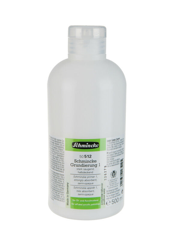 Schmincke Primer 1 gesso, sterk zuigend, 500 ml