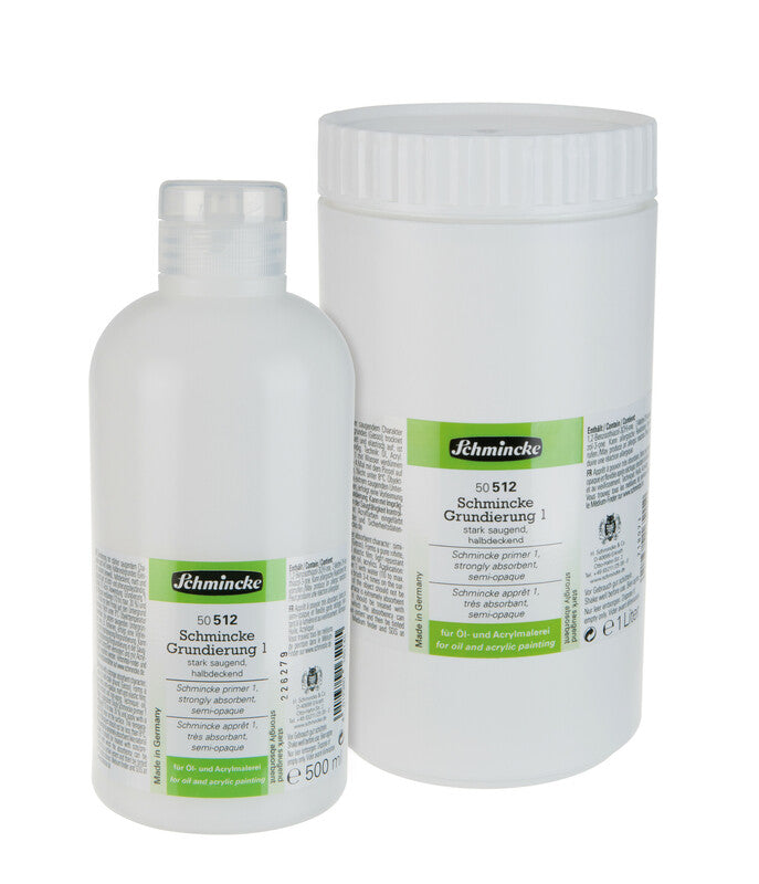 Schmincke Primer 1 gesso, sterk zuigend, 500 ml