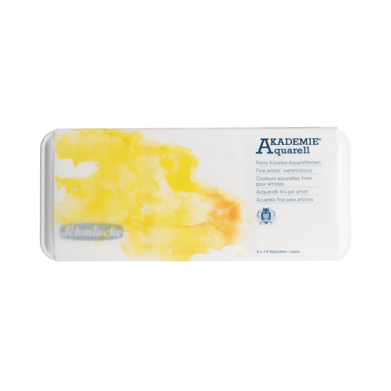 Schmincke AKADEMIE Aquarell aquarelverfset 9 halve napjes