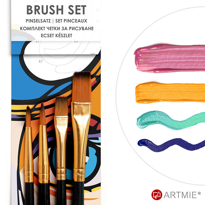 ARTMIE set synthetische penselen — 4 st.