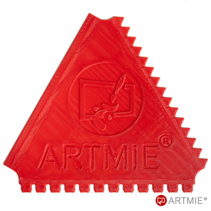 ARTMiE spatel en structuurkam 3-in-1, 12 × 14 cm
