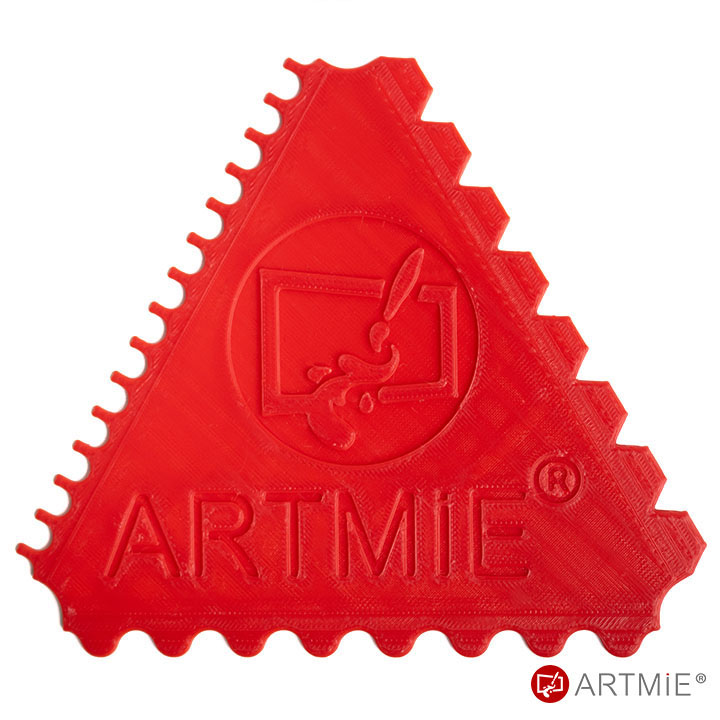 ARTMiE spatel en structuurkam 3-in-1, 12 × 14 cm