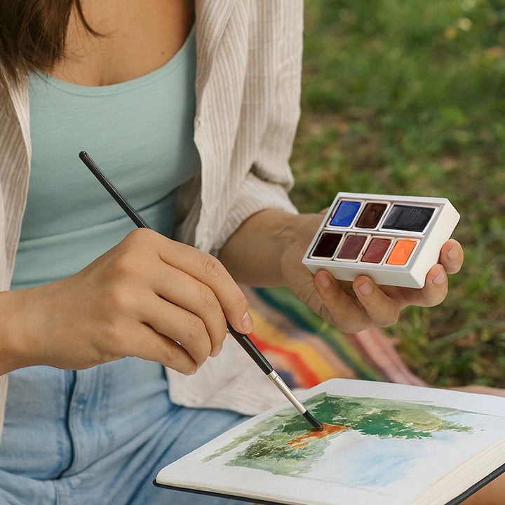 ARTMiE Solo Goya aquarelverf set Stralende tinten, 7 napjes – afbeelding 7