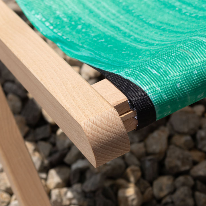 ARTMiE tuinligstoel van beukenhout met stoffen bekleding, 3 standen – afbeelding 5