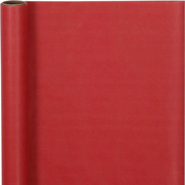 Creativ Company cadeaupapier rood, 50 cm × 5 m