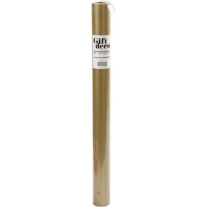 Creativ Company cadeaupapier goud, 50 cm × 5 m – afbeelding 2
