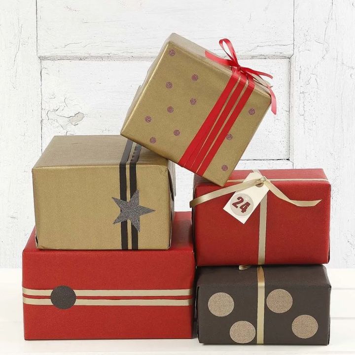 Creativ Company cadeaupapier goud, 50 cm × 5 m – afbeelding 3