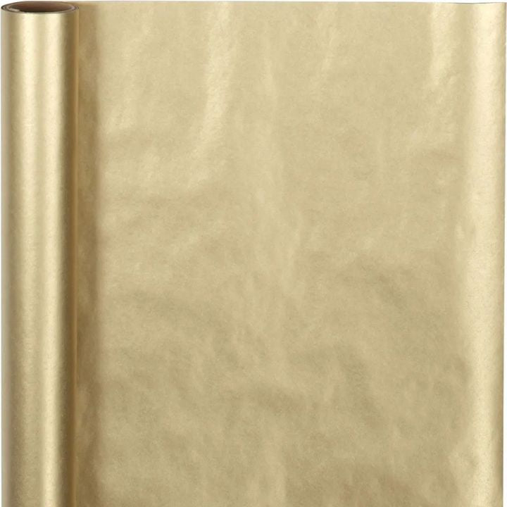 Creativ Company cadeaupapier goud, 50 cm × 5 m