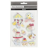 3D-stickers Baby Creativ Company – 7 stuks
