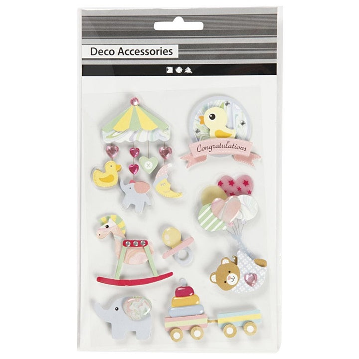 3D-stickers Baby Creativ Company – 7 stuks