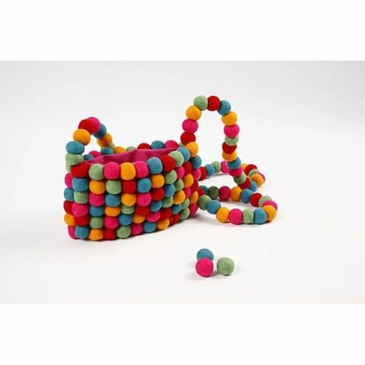 Gekleurde viltballetjes Creativ Company, Ø 20 mm, 64 stuks – afbeelding 5