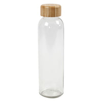 Glazen fles met bamboe dop om te decoreren, 500 ml