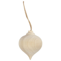 Houten druppelhanger van berkenhout, Creativ Company, 5,5 cm