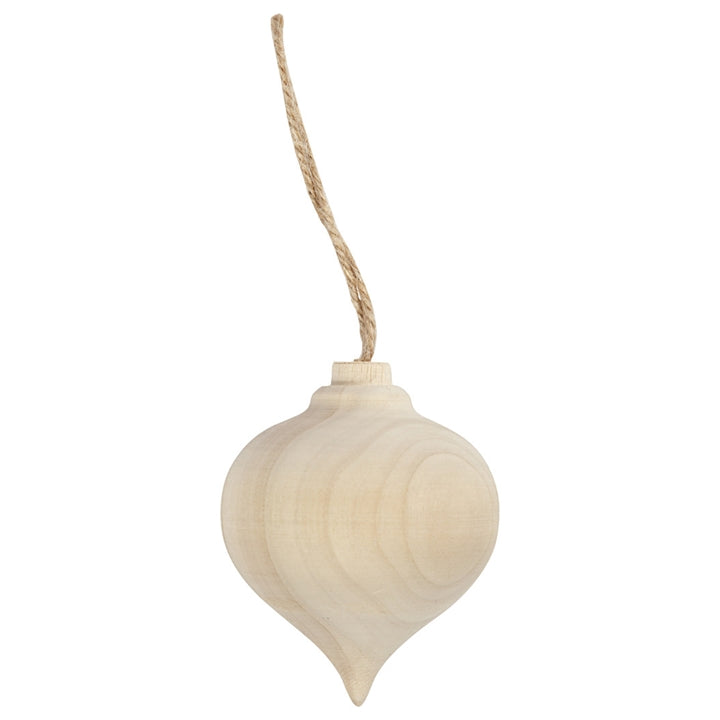 Houten druppelhanger van berkenhout, Creativ Company, 5,5 cm