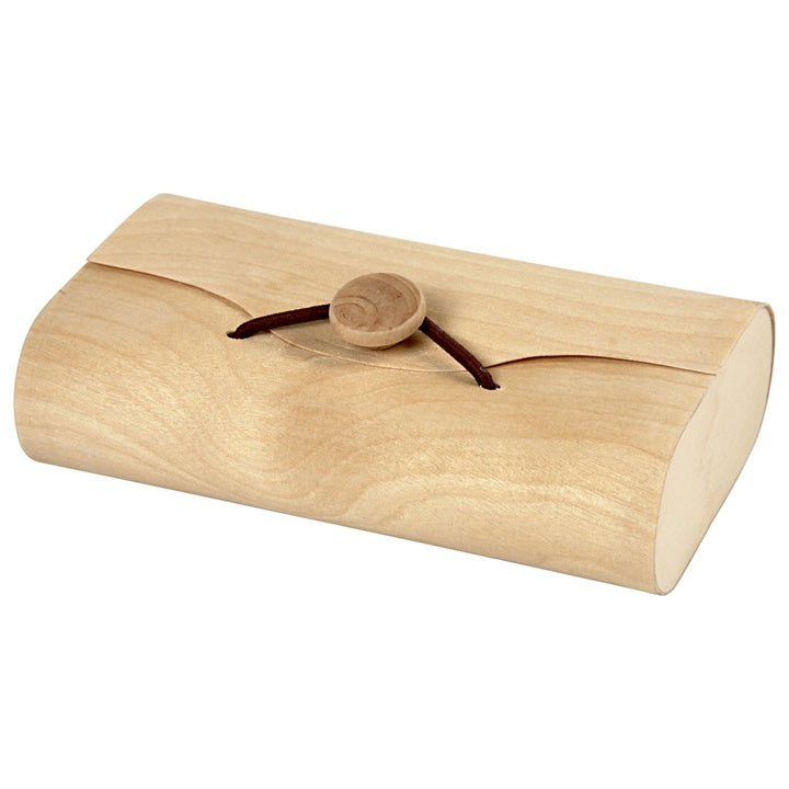 Creativ Company houten envelop met elastiek 13 × 8 × 3,5 cm