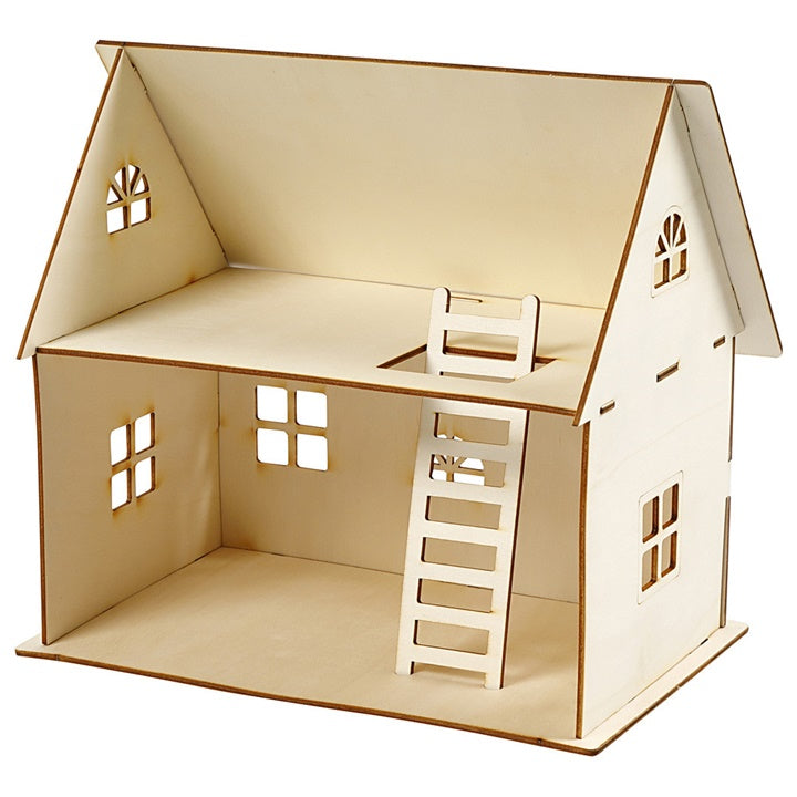 Creativ Company poppenhuis van multiplex, 25 cm