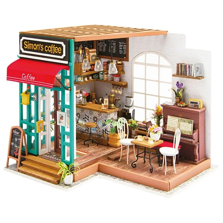 Creativ Company knutselset miniatuurcafé 22,6 × 19,4 × 19 cm – afbeelding 3