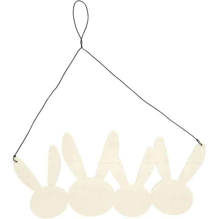 Creativ Company houten hazen hangdecoratie 25 × 11 cm