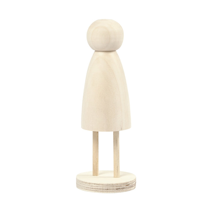 Creativ Company houten decoratiefiguur op voet 13,8 × 5 cm