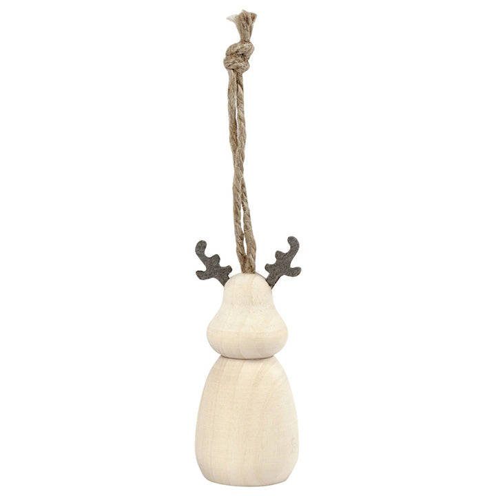 Creativ Company houten rendier om op te hangen, 7 × 3 cm