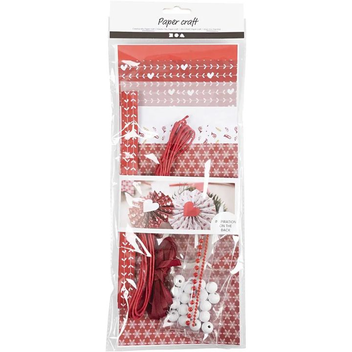 Creativ Company knutselset papierdecoratie met kralen