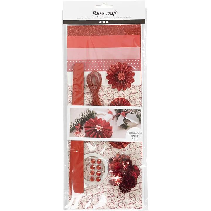 Creativ Company knutselset papierdecoratie met pailletten