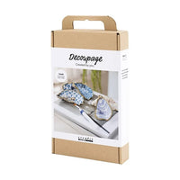Decoupage knutselset schelpen, blauw – afbeelding 3