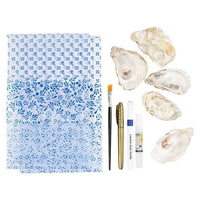 Decoupage knutselset schelpen, blauw – afbeelding 4