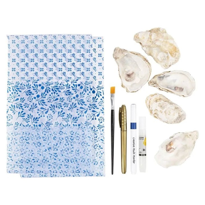 Decoupage knutselset schelpen, blauw – afbeelding 4