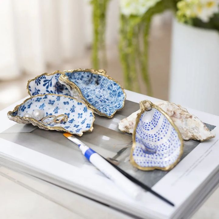 Decoupage knutselset schelpen, blauw – afbeelding 5