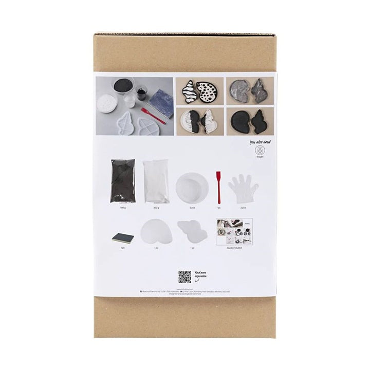 Creativ Company gietset schelpschaaltjes, zwart en wit – afbeelding 2