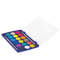 Colorino waterverf in etui, 18 kleuren met 2 penselen – afbeelding 2