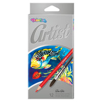 Colorino Artist aquarelpotloden met penseel, 12 stuks