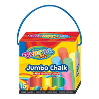 ARTMiE jumbo stoepkrijt, 15 stuks in 8 kleuren