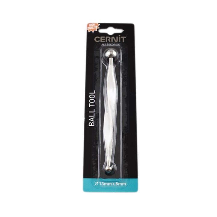 Cernit bolletjesstift dubbelzijdig, 13 mm en 8 mm