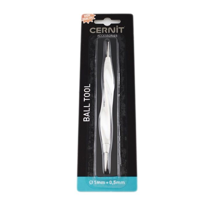 Cernit bolletjesstift dubbelzijdig, 1 mm en 0,5 mm