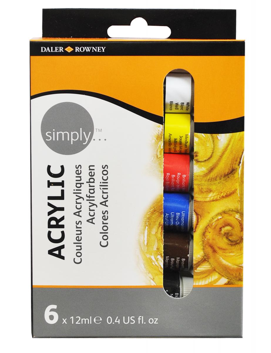 Daler-Rowney Simply acrylverfset 6 × 12 ml