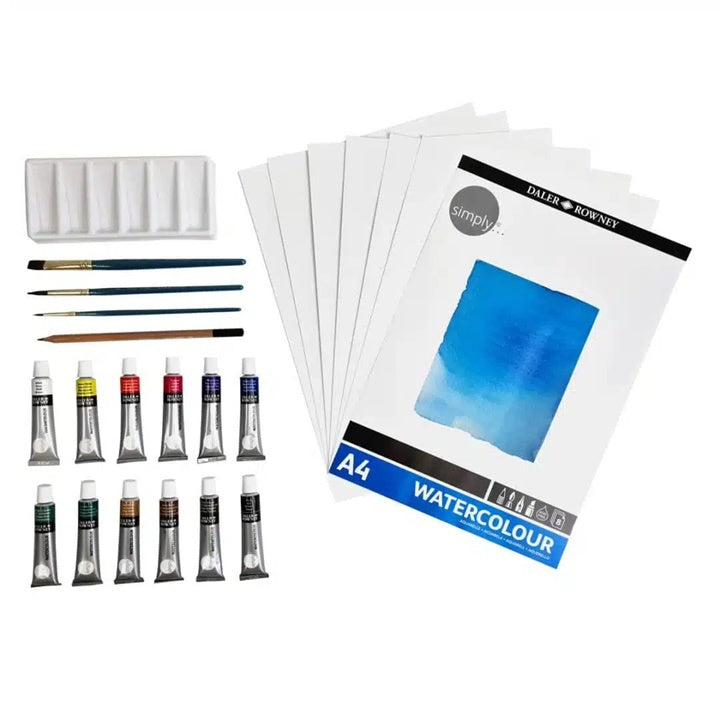 Aquarelverfset Daler-Rowney met accessoires, 25-delig – afbeelding 3