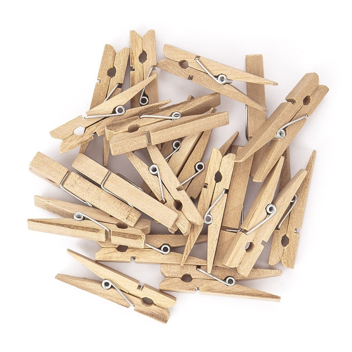 DP Craft houten knijpers 4,8 cm – 20 stuks, naturel