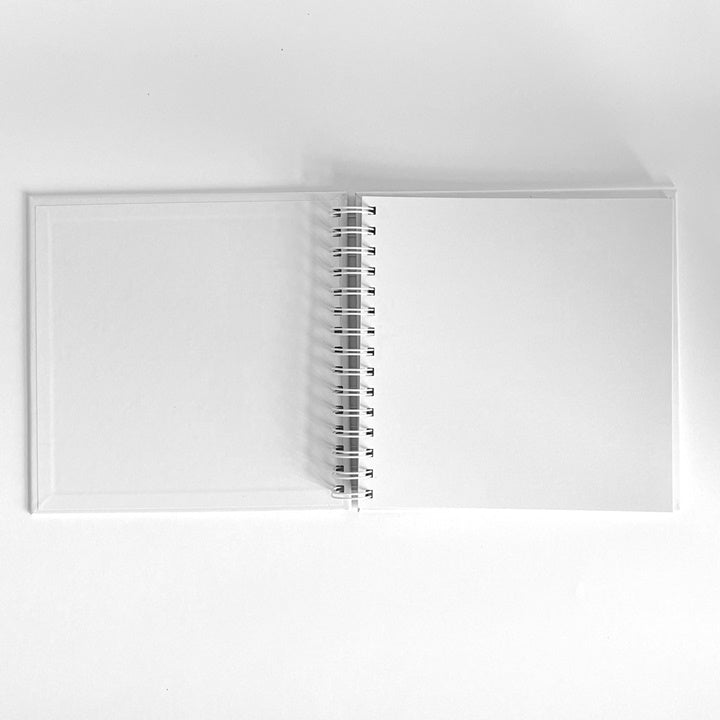 Scrapbookalbum wit met zilveren ornamenten, 20,5 × 20,5 cm – afbeelding 2