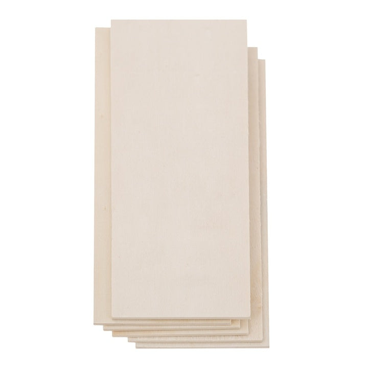 DP Craft houten plankjes 18 × 7 × 0,4 cm om te versieren, set van 6
