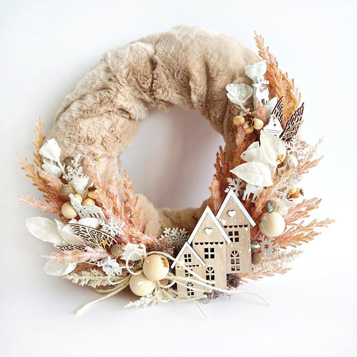 DP Craft houten huisjes, set van 7 in twee formaten – afbeelding 3